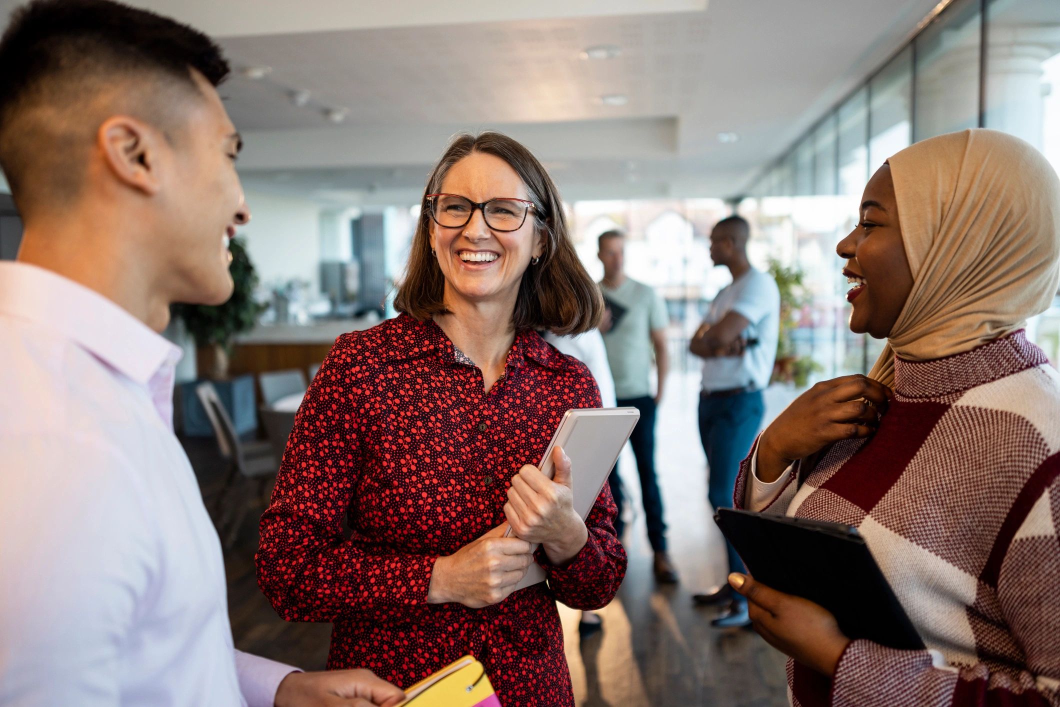 Business professionals in discussion